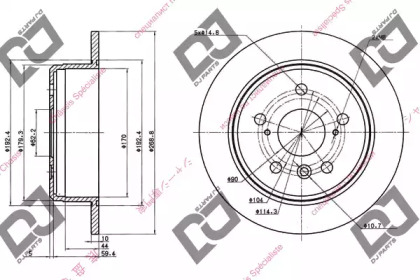 Тормозной диск DJ PARTS BD1001